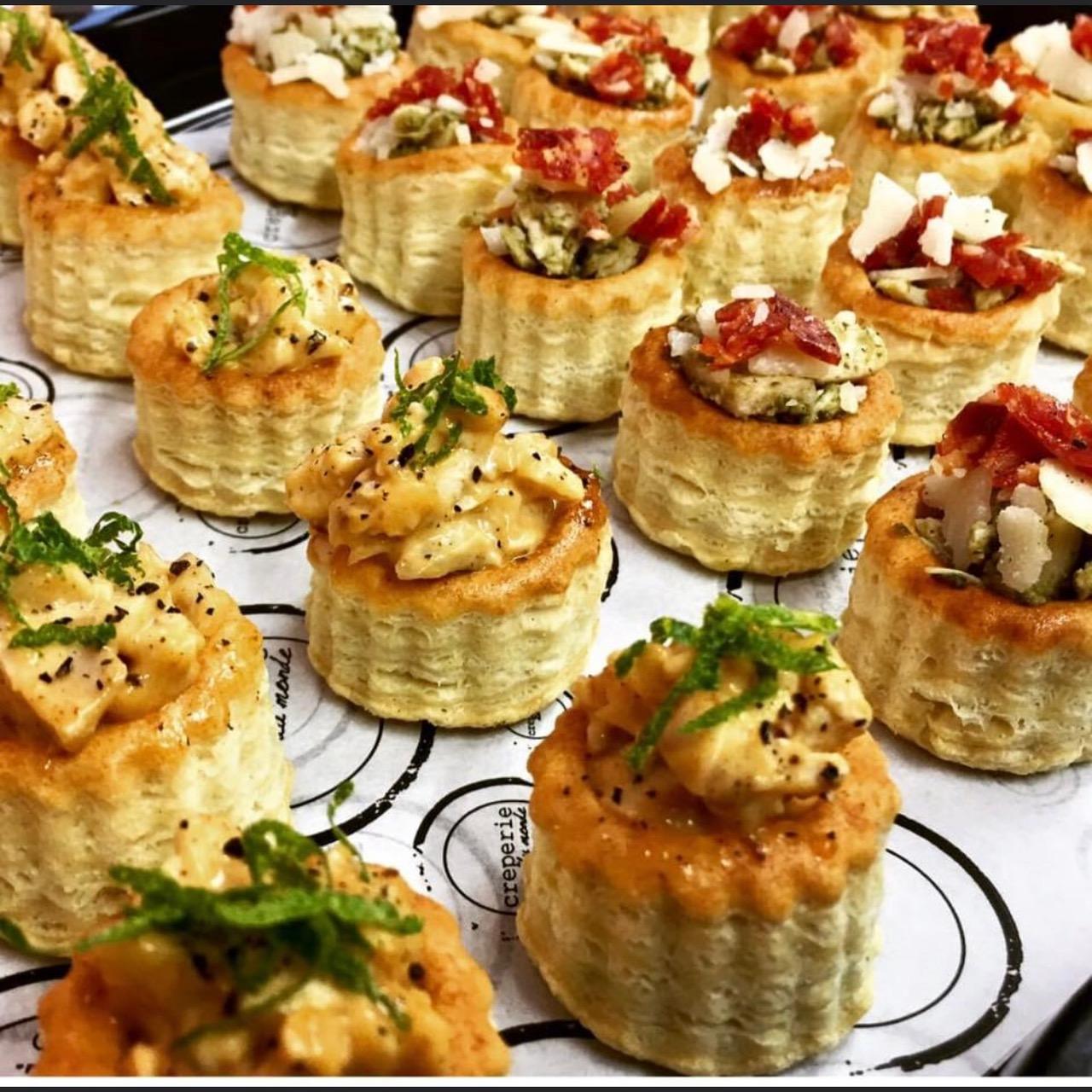 Twelve Mini Filled Vol Au Vents