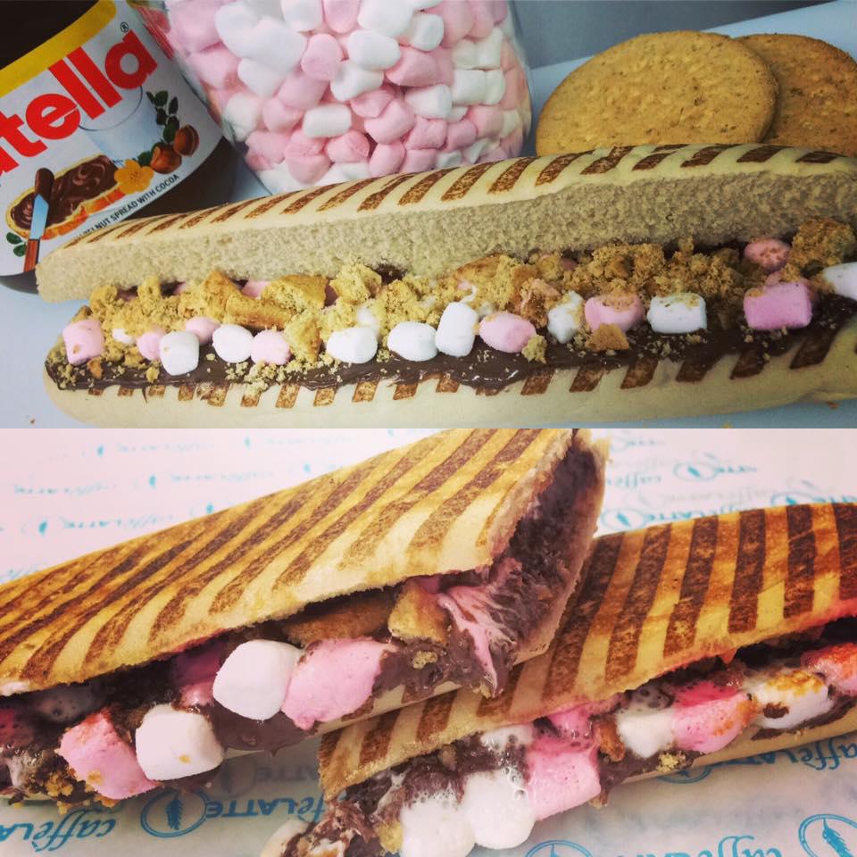 Nutella, Marshmallow & Biscuit Panini, Toastie or Toasted Wrap