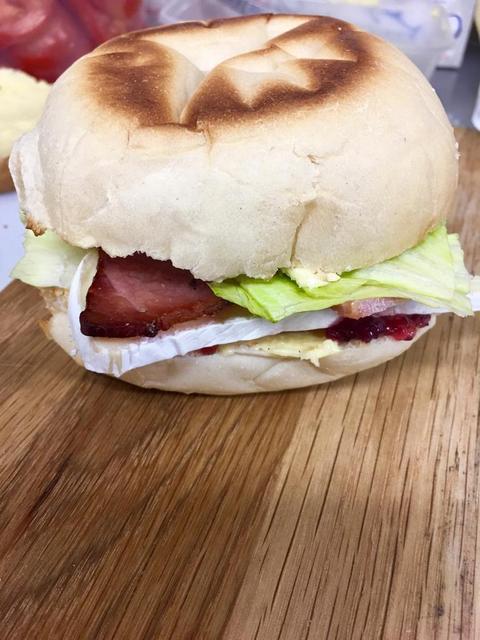Lancashire Muffin - Brie, Bacon and Cranberry