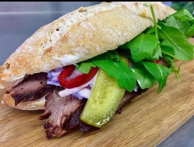 Chefs Very Slow Cooked BBQ Brisket Sour Dough Sandwich - FRIDAY DELIVERY