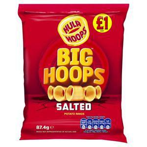 Hula Hoops Big Hoops Salted 87.4g