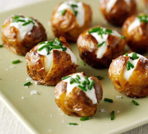 Twelve - Mini Jacket Potatoes With Soured Cream & Chives