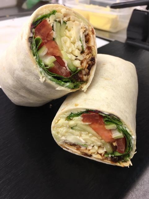 Mixed Cheese Salad Wrap  -  Choice of Chutney