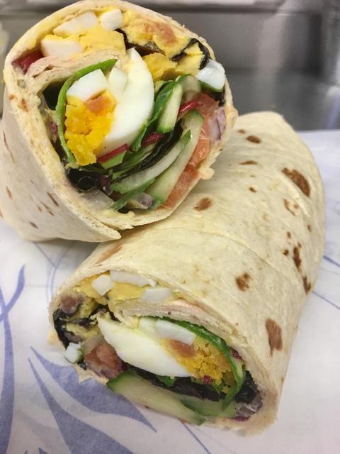 Smoked Salmon & Free Range Egg Salad Wrap