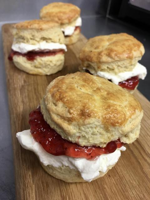 The Classic Scones Selection Platter - With Clotted Cream & Stawberry Jam (Serves 8)