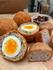 Homemade Scotch Eggs & Mini Pork Pies. Served with Branston Pickle. (Serves approx. 6)